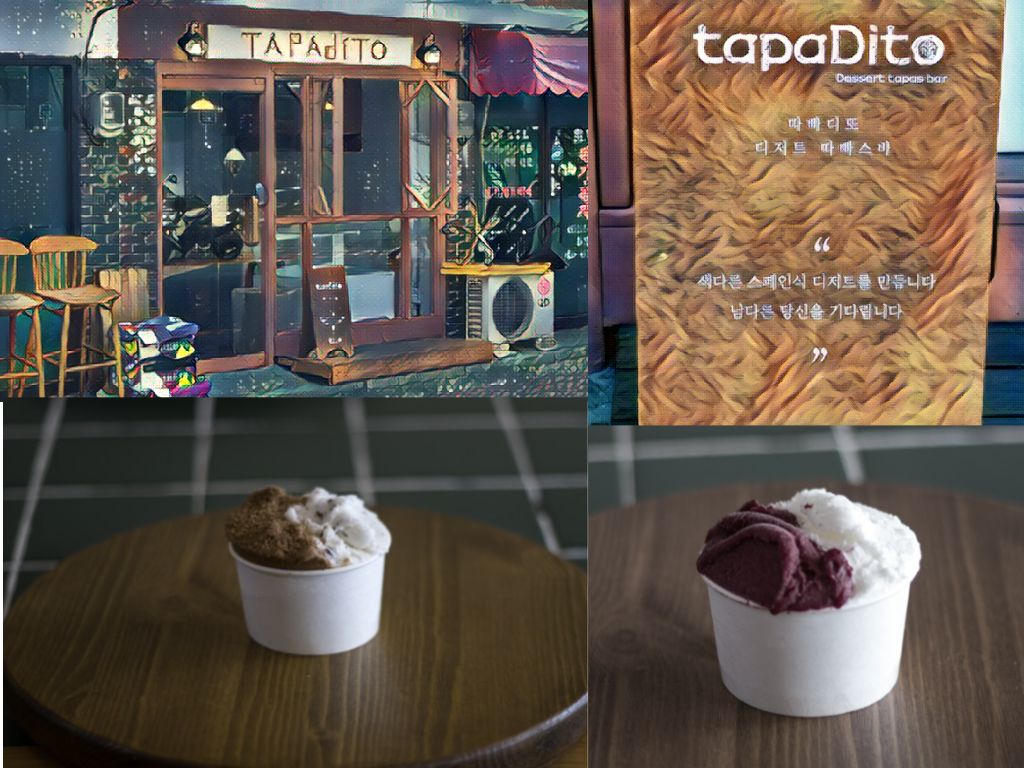 손으로 만든 아이스크림을 전문으로 하는 독특한 아이스크림 가게인 타파디토 Tappado를 소개
